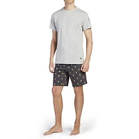 U.S. POLO ASSN. Men's Short Sleeve Crew Tee and Knit Short Sleep Set