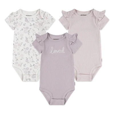 Huggies® Short Sleeve Bodysuits 3-Pack, Sizes: 0/3NB - 9M