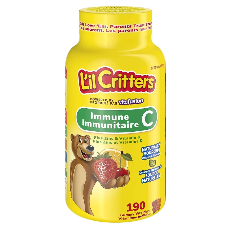 L'il Critters Immune C Plus Zinc Gummy Vitamins, L'il Critters Immune C+ Zinc Gummy Vitamins