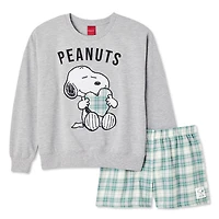 Peanuts Women's Snoopy Pajama 2-Piece Set