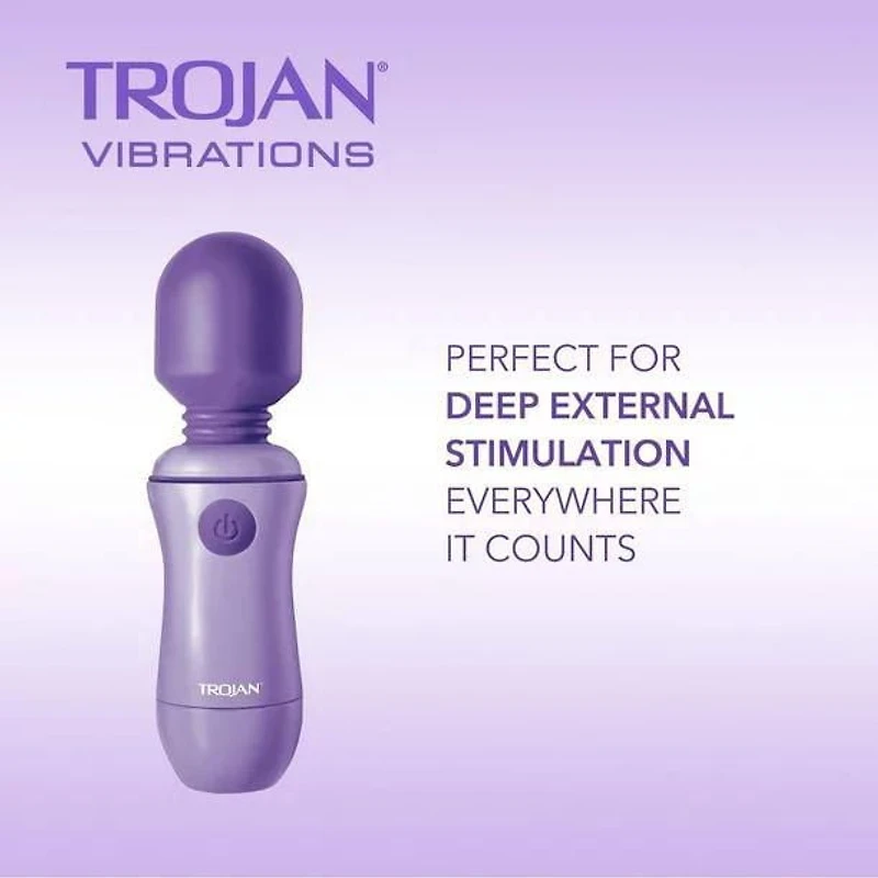 Trojan Vibrations Power Wand Deep Wave Massager, 1 Multi-Speed Massager