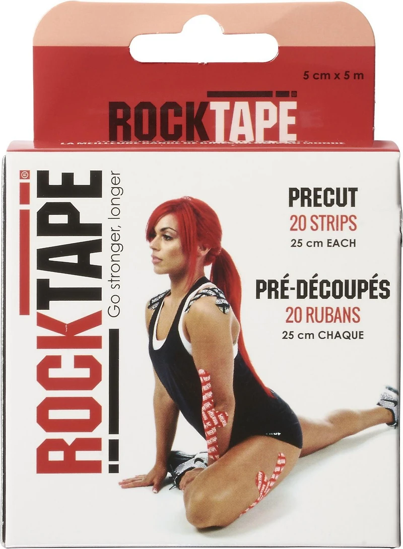 ROCKTAPE RUBAN KINÉSIOLOGIE PRÉDÉCOUPÉ BEIGE