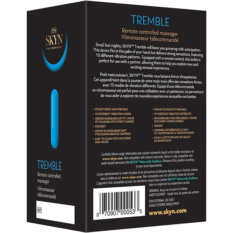 MASSEUR TÉLÉCOMMANDÉ SKYN TREMBLE