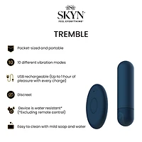 MASSEUR TÉLÉCOMMANDÉ SKYN TREMBLE