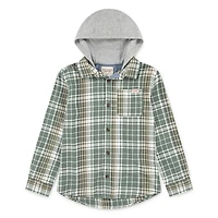 Levi Strauss Signature Hooded Plaid Flannel Top