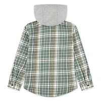 Levi Strauss Signature Hooded Plaid Flannel Top
