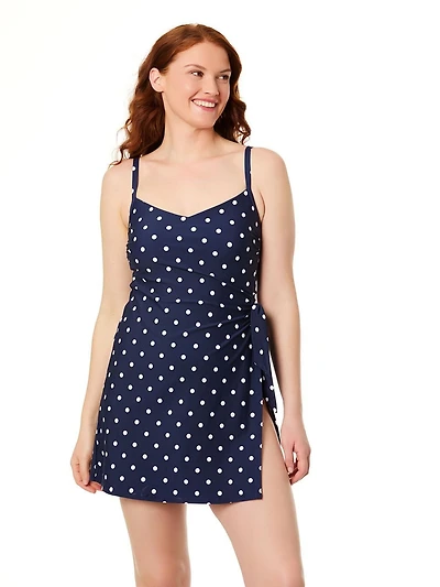 Lands' End Women's Size S-XXL Nylon Spandex Swim Dress