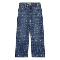 Jeans Imprimé Taille-Haute avec Jambe Évasée Levi Strauss Signature