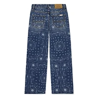 Jeans Imprimé Taille-Haute avec Jambe Évasée Levi Strauss Signature