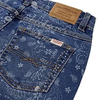 Jeans Imprimé Taille-Haute avec Jambe Évasée Levi Strauss Signature