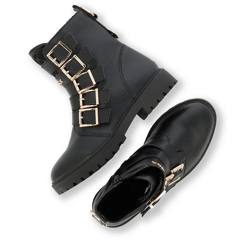 MEXX Black boot with warmlining and buckles