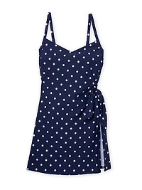 Lands' End Women's Size S-XXL Nylon Spandex Swim Dress