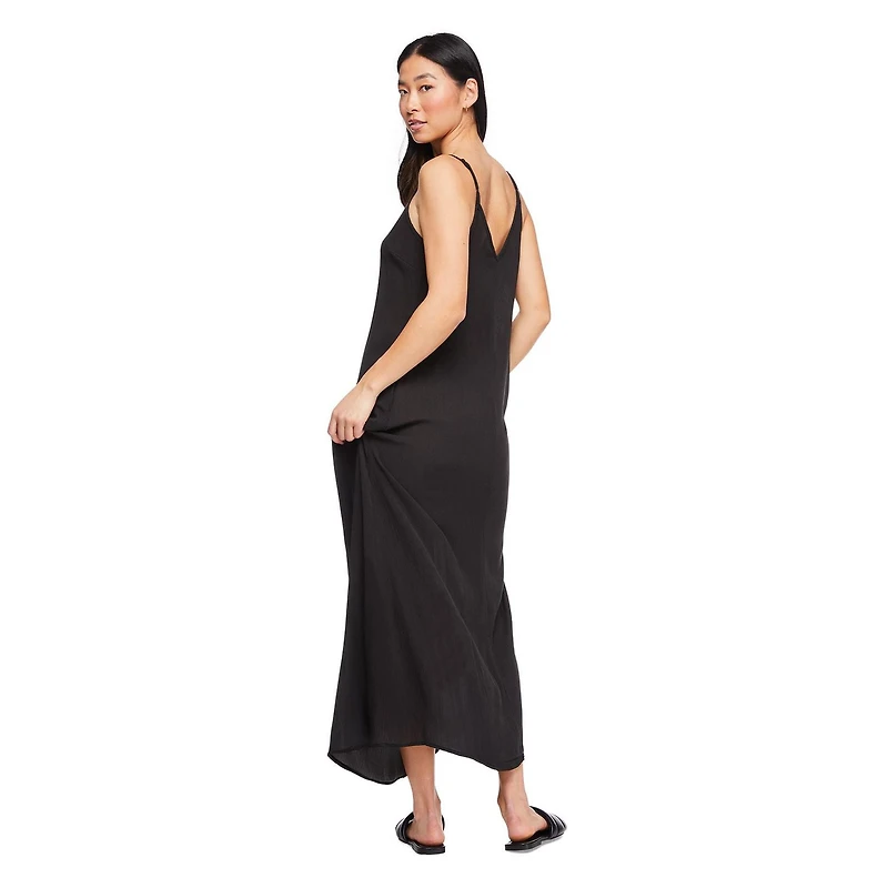 Robe longue chiffonnée George pour femmes