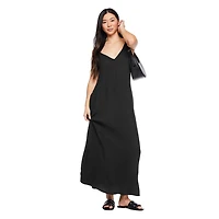Robe longue chiffonnée George pour femmes