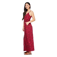 Robe longue chiffonnée George pour femmes