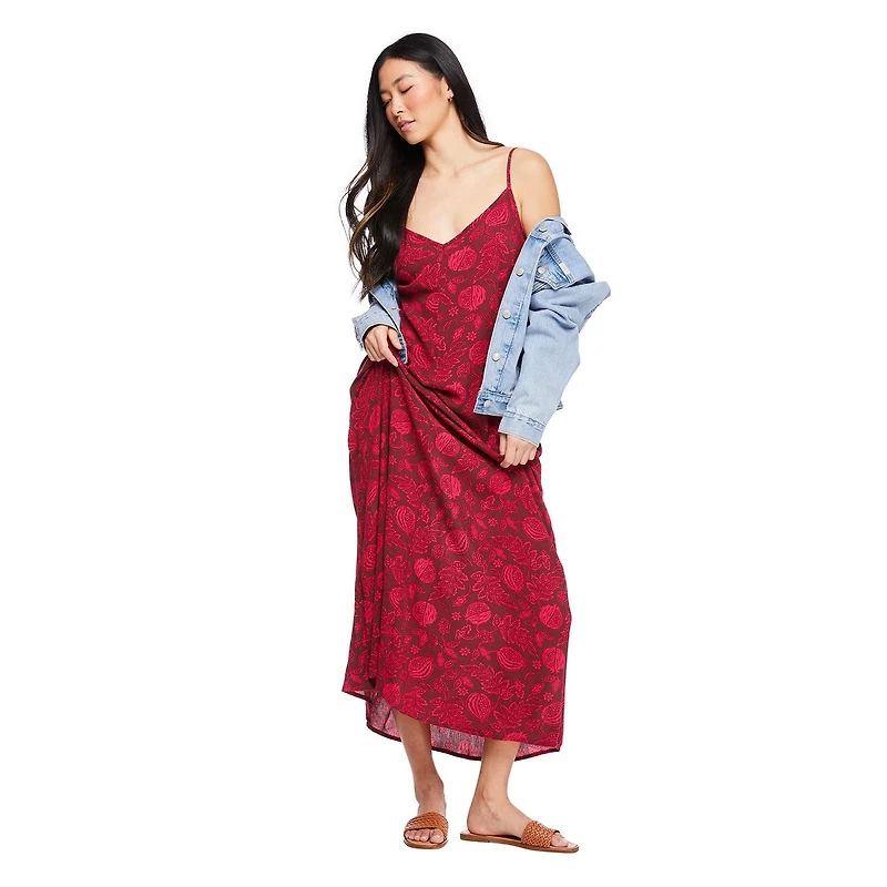 Robe longue chiffonnée George pour femmes