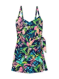 Lands' End Robe de Bain en Nylon et Elasthanne pour Femme Taille S-XXL