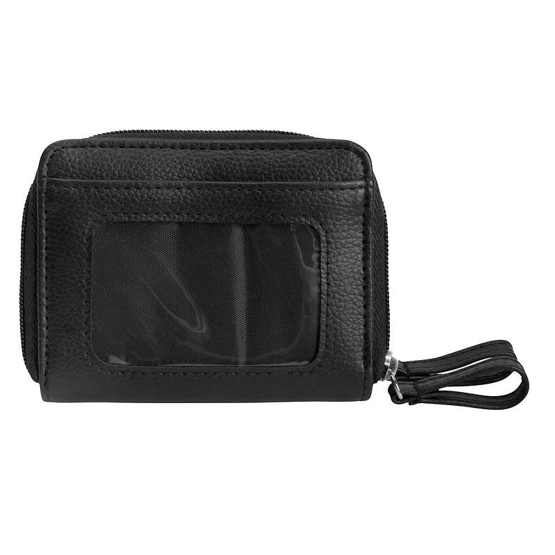 AMF Anna Martina Franco Women's Multi Card Case Organizer Black Wallet