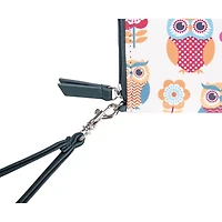 George Owl Zip-Around Wallet with Wrist Strap Wallet, Extra space for your cash.