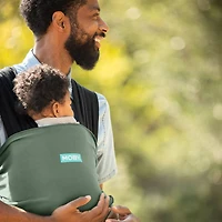 MOBY - Easy Wrap Baby Carrier Wrap - Designed To Combine The Best Features Of A Baby Wrap and Baby Carrier In One - The Perfect Child Carrier - Great For Babywearing, Nursing, And Keeping Baby Close