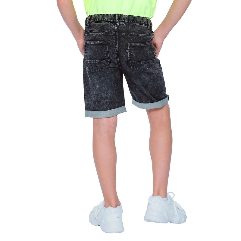 Boys Mini Pop Kids Denim Charcoal Shorts