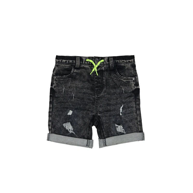 Boys Mini Pop Kids Denim Charcoal Shorts