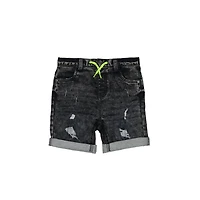 Boys Mini Pop Kids Denim Charcoal Shorts