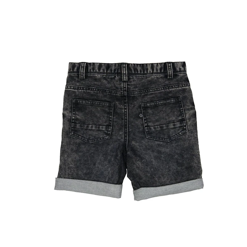 Boys Mini Pop Kids Denim Charcoal Shorts
