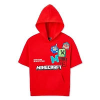 T-shirt à capuchon en molleton Minecraft pour garçons