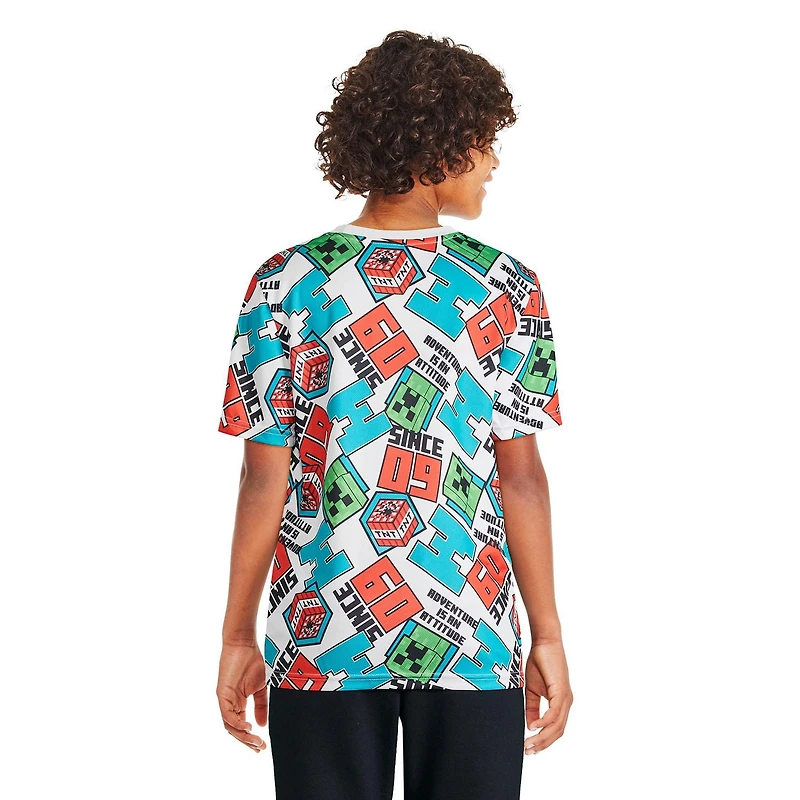 Minecraft Boys' Printed Tee
