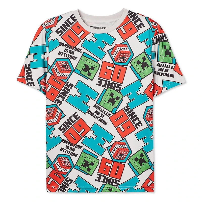 Minecraft Boys' Printed Tee
