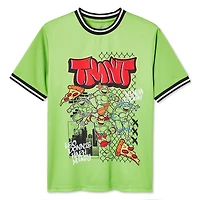 T-shirt à manches courtes Les Tortues ninja pour garçons Tailles TP–TG