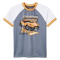 Hot Wheels Boys' Raglan Tee