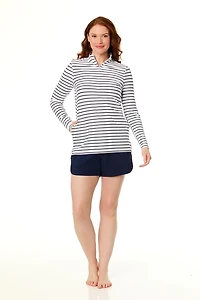 Lands' End maillot de bain à manches longues en nylon et élasthanne pour femme End, Tailles S XXL