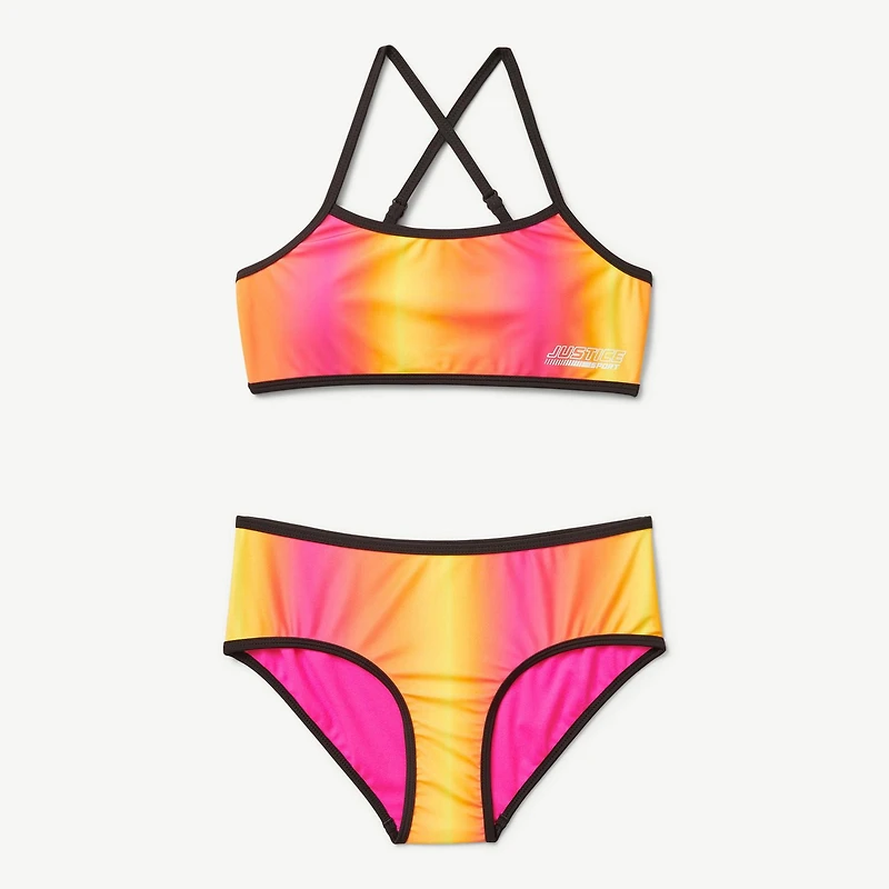 Justice Girls' Hipster Bikini Bottom 2-Piece Set