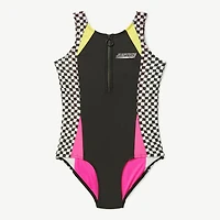 Maillot de bain 1 pièce à encolure haute Justice pour filles