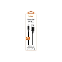 6FT LIGHTNING TO USB-A CABLE - BLACK