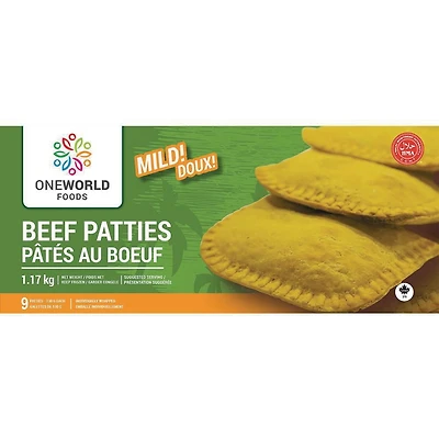 One World Halal Pâtés au Boeuf - Doux 9x130 g 9 Pâtés au Boueuf x 130g