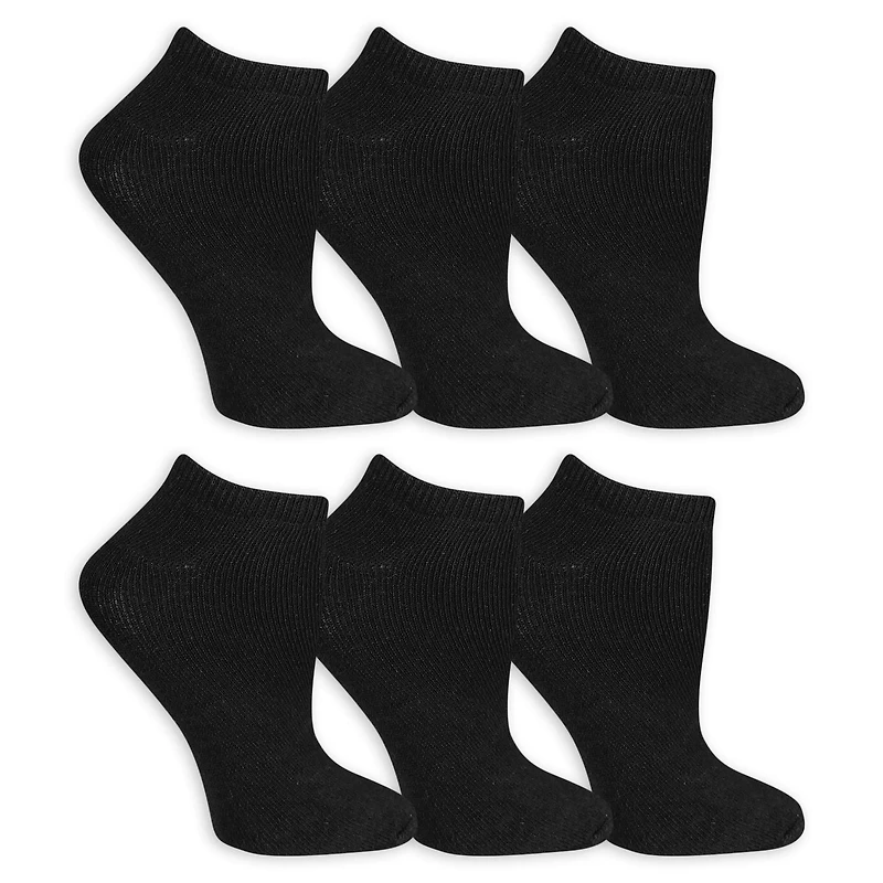 Socquettes Fruit of the Loom pour femmes en paq. de 6 paires Pointures 4 à 10