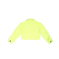 Veste en denim fluo mini fille Kids Lime