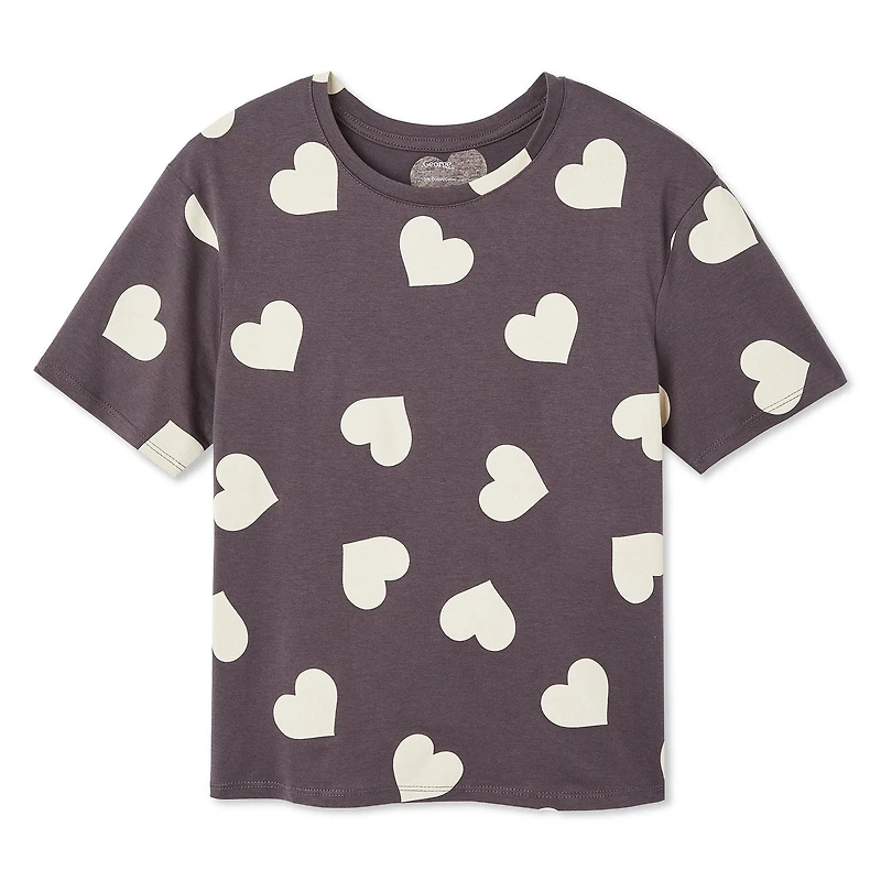 George Girls' Printed Tee, Sizes XS-XL