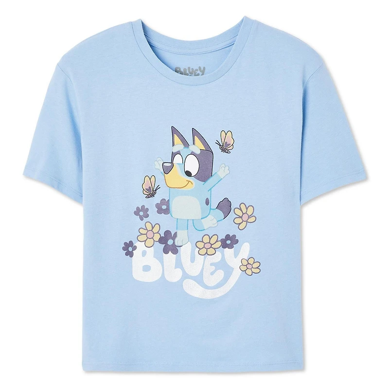 T-shirt à manches courtes Bluey pour filles