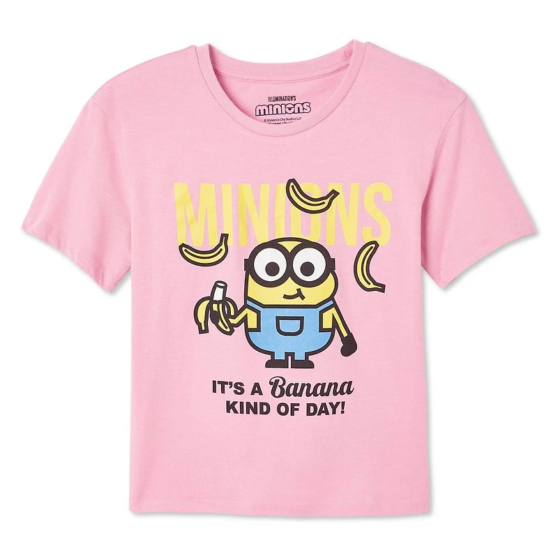 T-shirt à manches courtes Minions pour filles