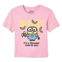 T-shirt à manches courtes Minions pour filles