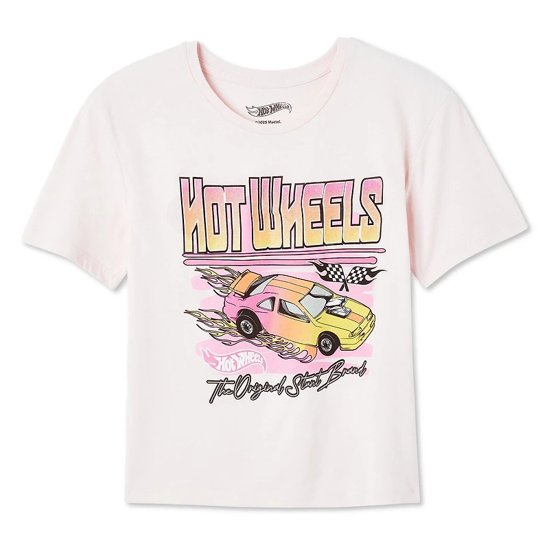 T-shirt à manches courtes Hot Wheels pour filles