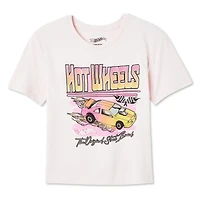 T-shirt à manches courtes Hot Wheels pour filles