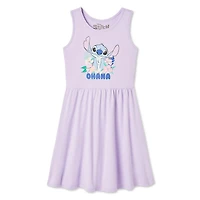 Robe-débardeur Stitch Disney pour filles Tailles TP–TG
