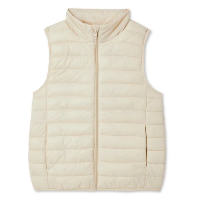 George Girls' Puffer Vest, Sizes XS-XL