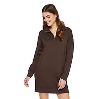 Robe en tricot doux à fermeture éclair 1/4 George pour femmes Tailles TP–TTG