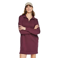 Robe en tricot doux à fermeture éclair 1/4 George pour femmes Tailles TP–TTG